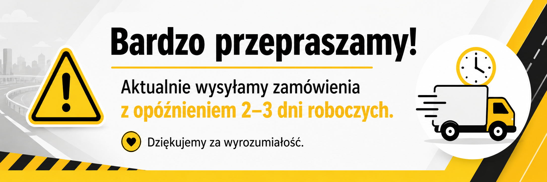 Przepraszamy z opóźnienia 